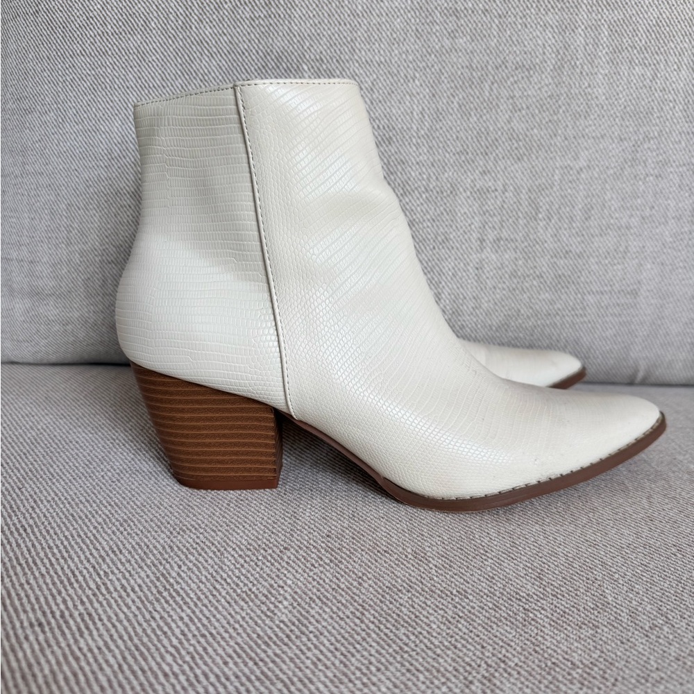 Elegant Cream Ankle Boots ✨